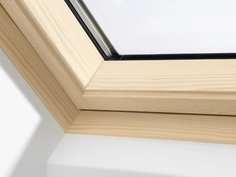 Laquared wood VELUX windows