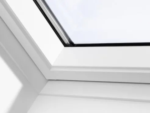 White, maintenance-free VELUX windows